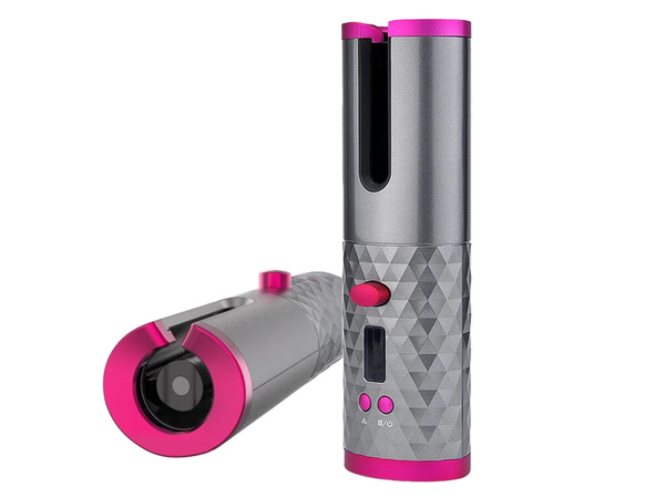Automatic lcd rotary hair curler
