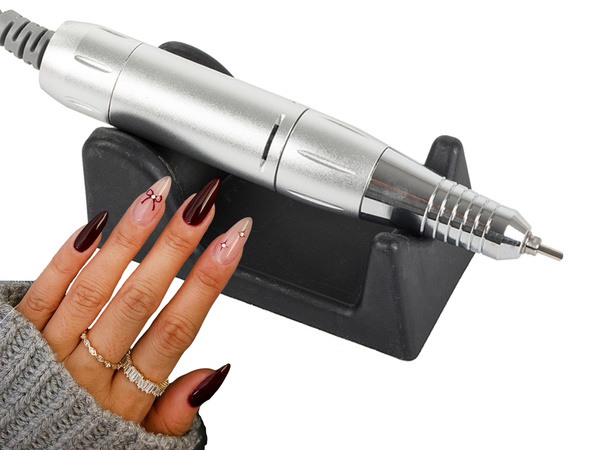 Frezarka do paznokci manicure pedicure 80w profesjonalna mocna + frezy 6szt