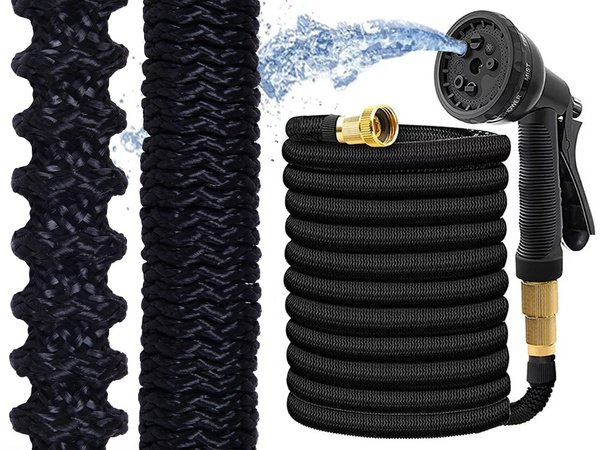 Furtun de grădină 45m cuplaje întinse cârlig pistol