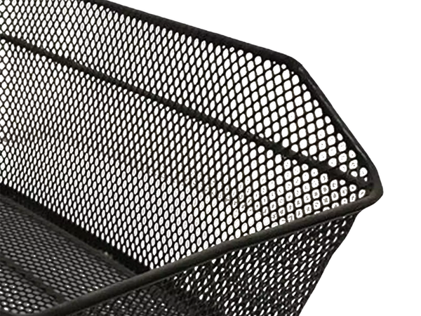 Grand panier de vélo panier de vélo en métal pour porte-bagages solide à visser