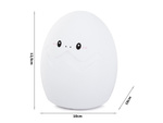 Led night light for kids rgb egg touch