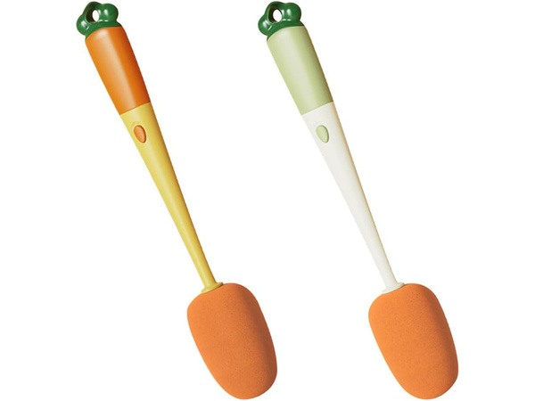 Brosse éponge pour laver les bouteilles verres bocaux long laveur avec éponge