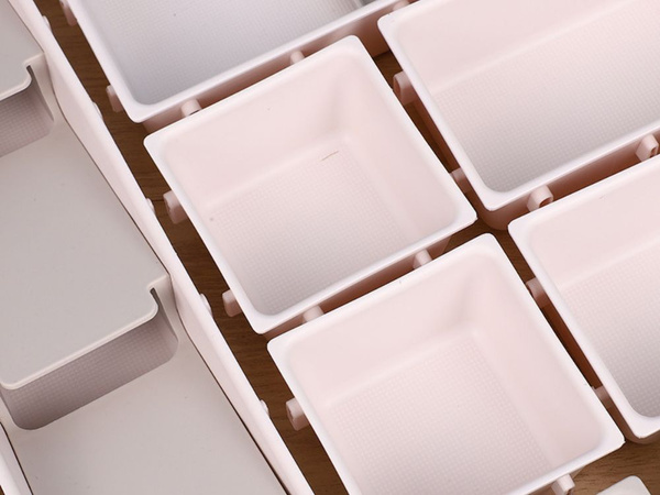 Grand organisateur de cosmétiques tiroir modulaire 12 pièces