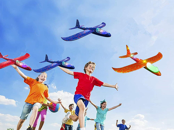 Blue aircraft styropian glide big styropian 47c