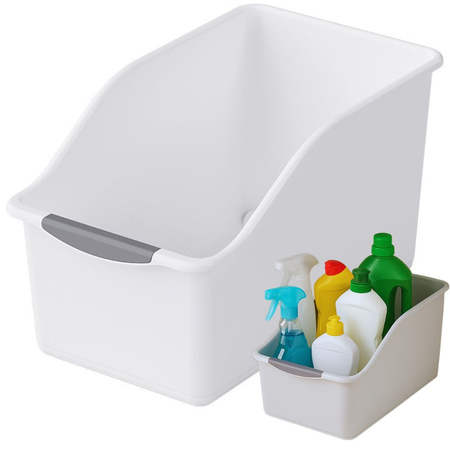 Organiseur de cuisine plastique contenant pour armoire à produits chimiques cuisine salle de bain