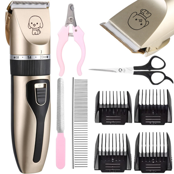 Cordless dog and pet clippers professional set