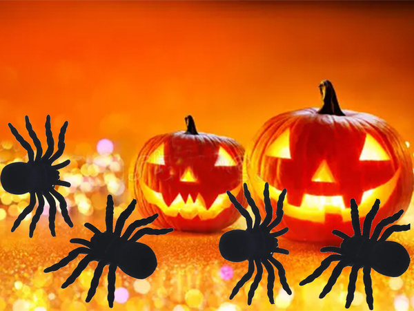 Halloween ämblik 4 tk suur dekoratsioon õudne
