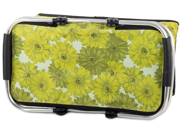 Kosz piknikowy składany termiczny turystyczny koszyk na zakupy izolacyjny