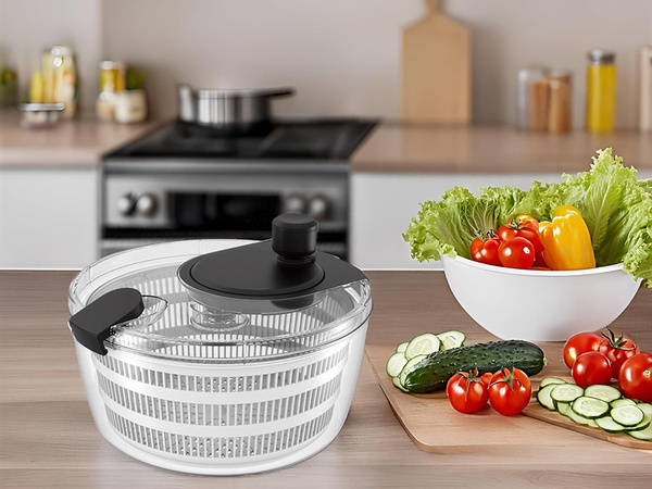 Centrifuga saláta centrifuga forgó zöldég szárító 4l kosár szűrő