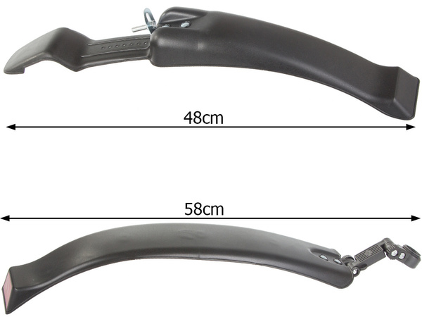 Garde-boue vélo avant arrière set de garde-boue mtb 2 pcs 24-29 inches