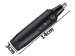 Tondeuse nez épilation oreilles rasoir barbe sourcils 3in1