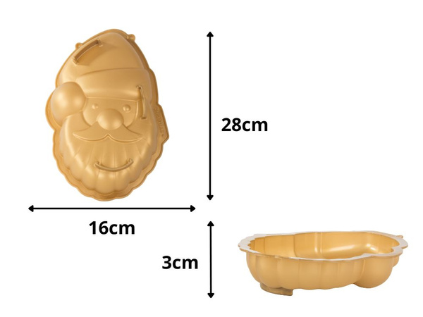 Backform weihnachtsmann grosse silikon-kuchenform weihnachten