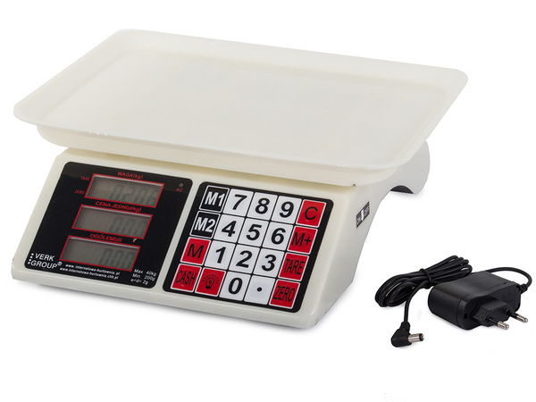Elektronické kalkulačné váhy 40kg 2g