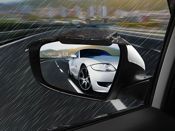 Universal rain cover for car mirrors, 2 pieces