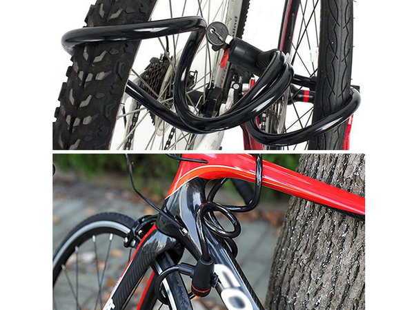 Bicycle lock bicycle lock key security strong cable