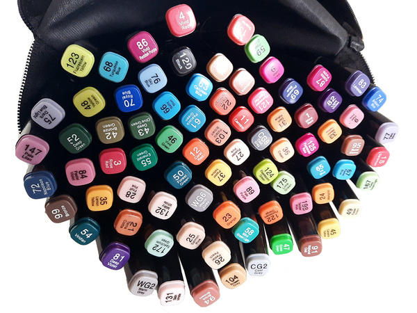 Marqueurs à alcool set de 80 paquets etui