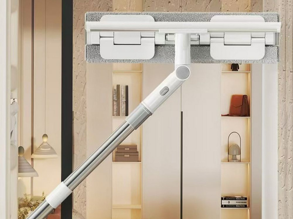 Myjka na okna podłoga stěrka z mikrovlákna obracaná 2v1 teleskopowa