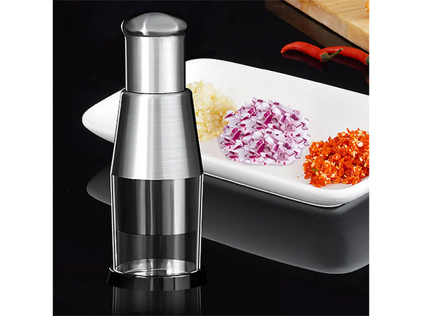 Rotary vegetable and fruit chopper for garlic hand chopper shredder