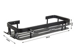 Estanteria baño percha baño cocina colgante metal negro