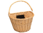 Large bicycle basket wicker bicycle basket click on handlebars roomy