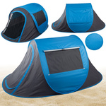 Strandzelt pop-up uv versiegelbar selbst faltbar blau gross