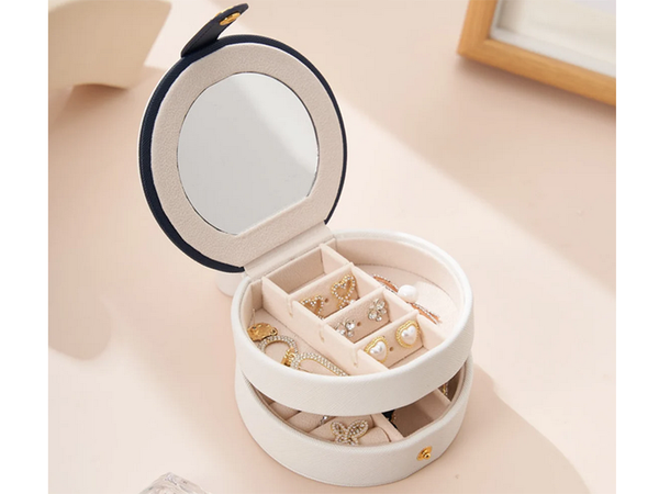 Casket jewellery organiser tray trunk