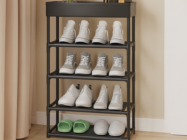 Shoe shelf shoe organiser cabinet stand shelf 5 shelves for the bathroom