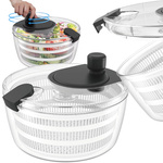 Spin dryer salad spinner rotary vegetable dryer 4l basket colander strainer