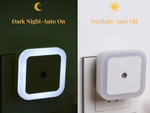 Nakts gaisma kontaktam krēslas sensors plug-in rezultātā nakts gaisma