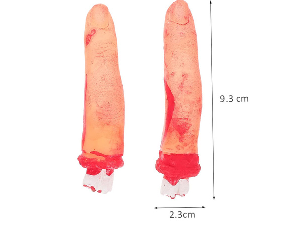 Fake abgetrennte finger halloween dekoration 5 gummi genähte finger