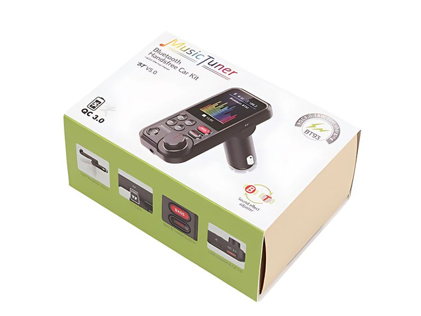 Bluetooth vysielač 5.0 fm reproduktor usb qc tf bass cd 12-24v