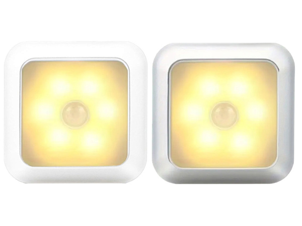 Self-adhesive motion detector staircase night light led
