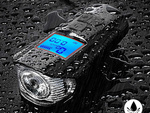 Lampe avant arrière led vélo km compteur klaxon bruyant 3in1
