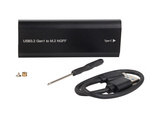 Hdd adapter box m.2 sata ngff usb 3.1 usb typ-c 2230-2280 мм