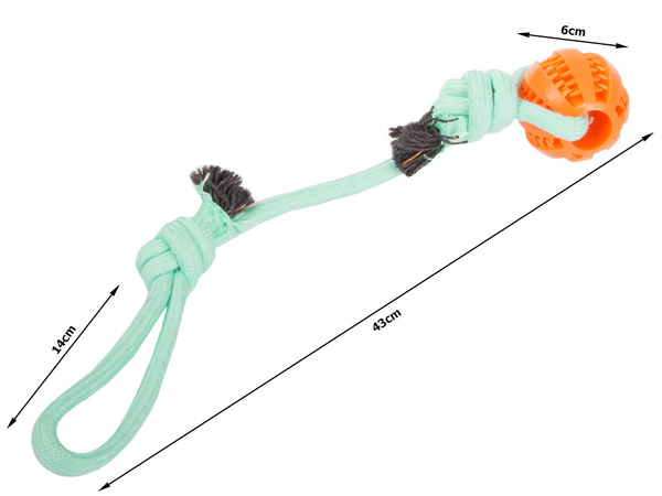 Dog toy chew tug rope strong long