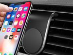 Magnetic car holder for phone grille