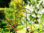 Pergolă de grădină suport de flori pentru plante cățărătoare arc pentru trandafiri metal decorativ