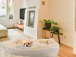 Plush dog playpen bed soft cushion couch bedding fluffy