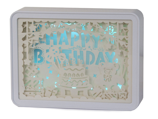 Lampka nocna tablica 3d kolory rgb led pilot dotyk