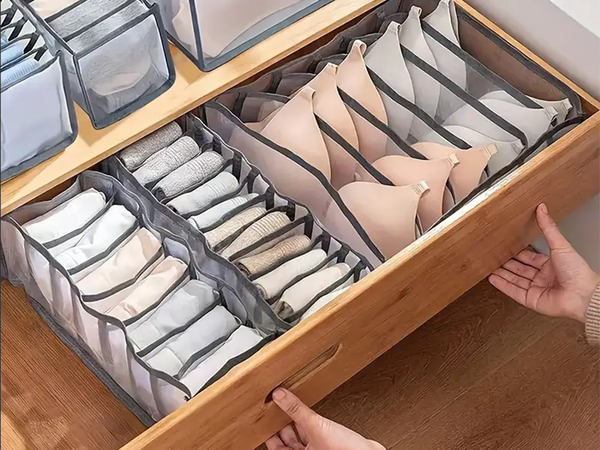 Alsónemű szervező melltartó fiókos szekrény 6 rekeszes