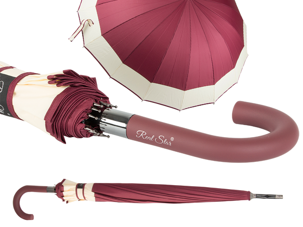 Elegant mare guvern umbrelă puternic xxl anti-alunecare mâner automat