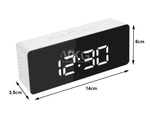 Led-wecker led-timer led-spiegel alarm datum 4in1