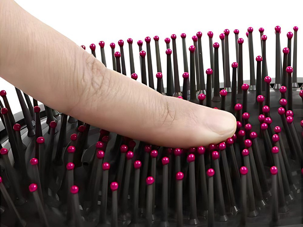 Massaging hair brush for detangling head massage + comb