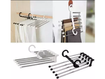 5 paires de porte-pantalons extractibles pour armoire