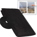 Fekete rovarháló ablak háló 180x150cm