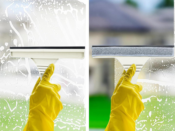 Langų valiklis iš mikropluošto reguliuojamas ilgis 160 cm 2w1 paketas