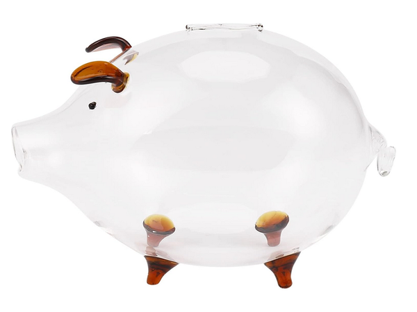 LARGE BROWN PIGGY BANK (36)