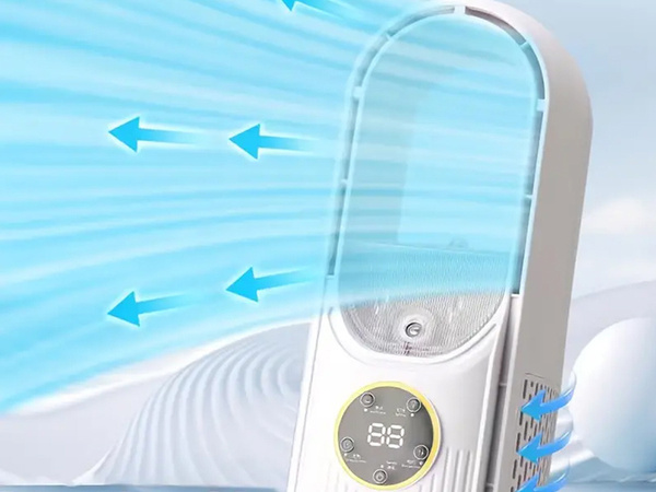 Oszlop ventilátor lapát nélküli csendes álló párásító