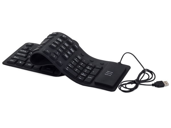 Silikon gummi tastatur schwarz usb numerisch