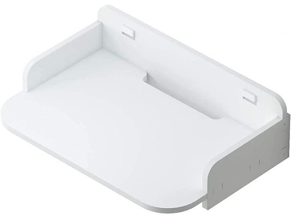 Sienas grāmatu plaukts ziedi balts matēts